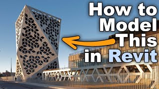 Massing in Revit & Complex Panel Facade in Revit Tutorial