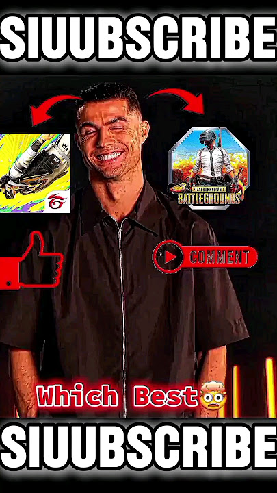Free Fire Vs Pubg🔥🎯🤯 #shorts #freefire #pubg #ronaldo