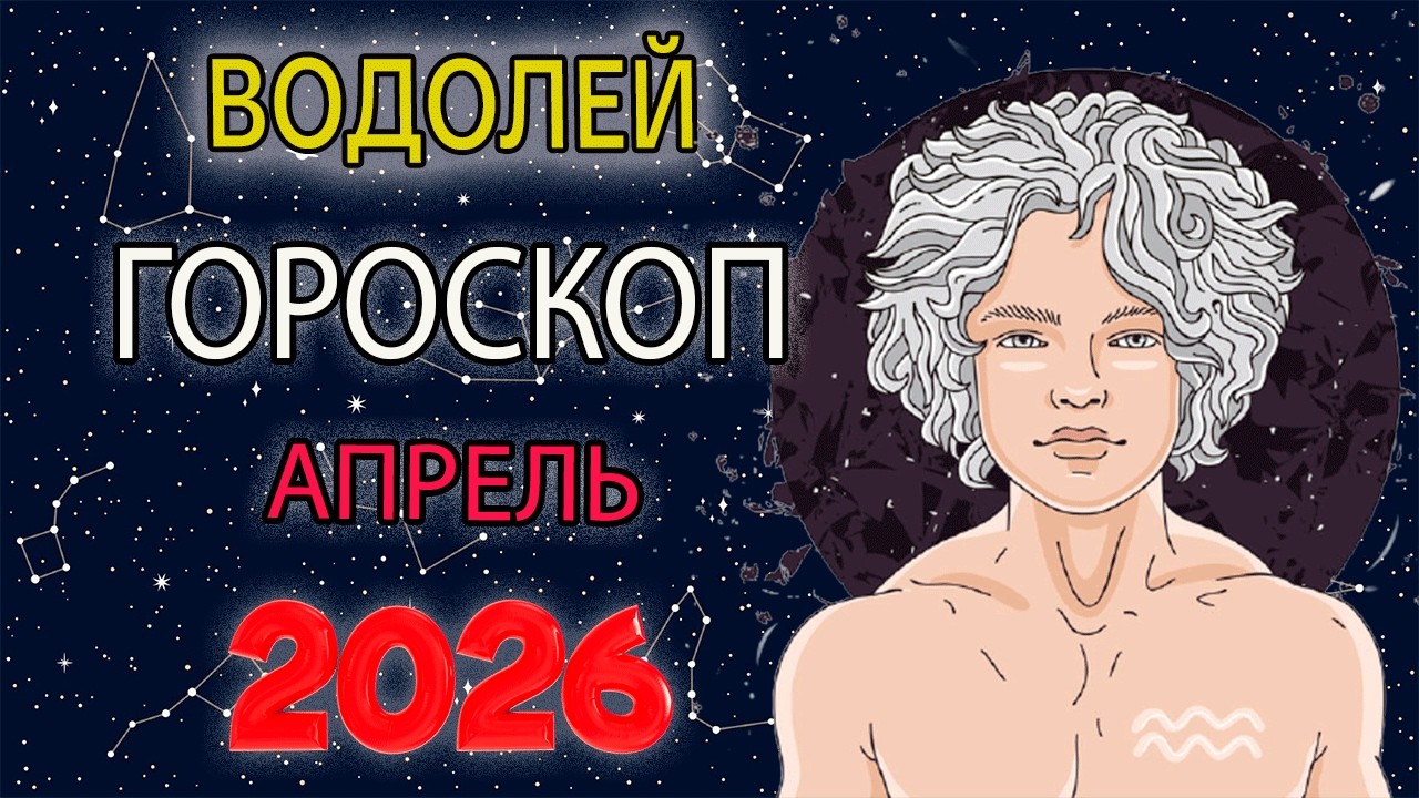 ЧТО ЖДЕТ ВОДОЛЕЯ В АПРЕЛЕ 2026 ГОДА