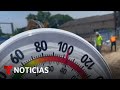 Texas enfrenta una ola de calor en medio de fuertes tornados | Noticias Telemundo