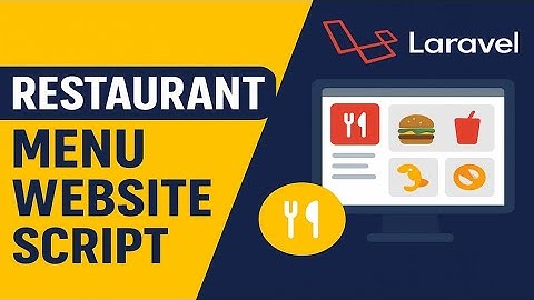 Restaurant Menu Website Script | Laravel Digital Menu & Food Ordering System