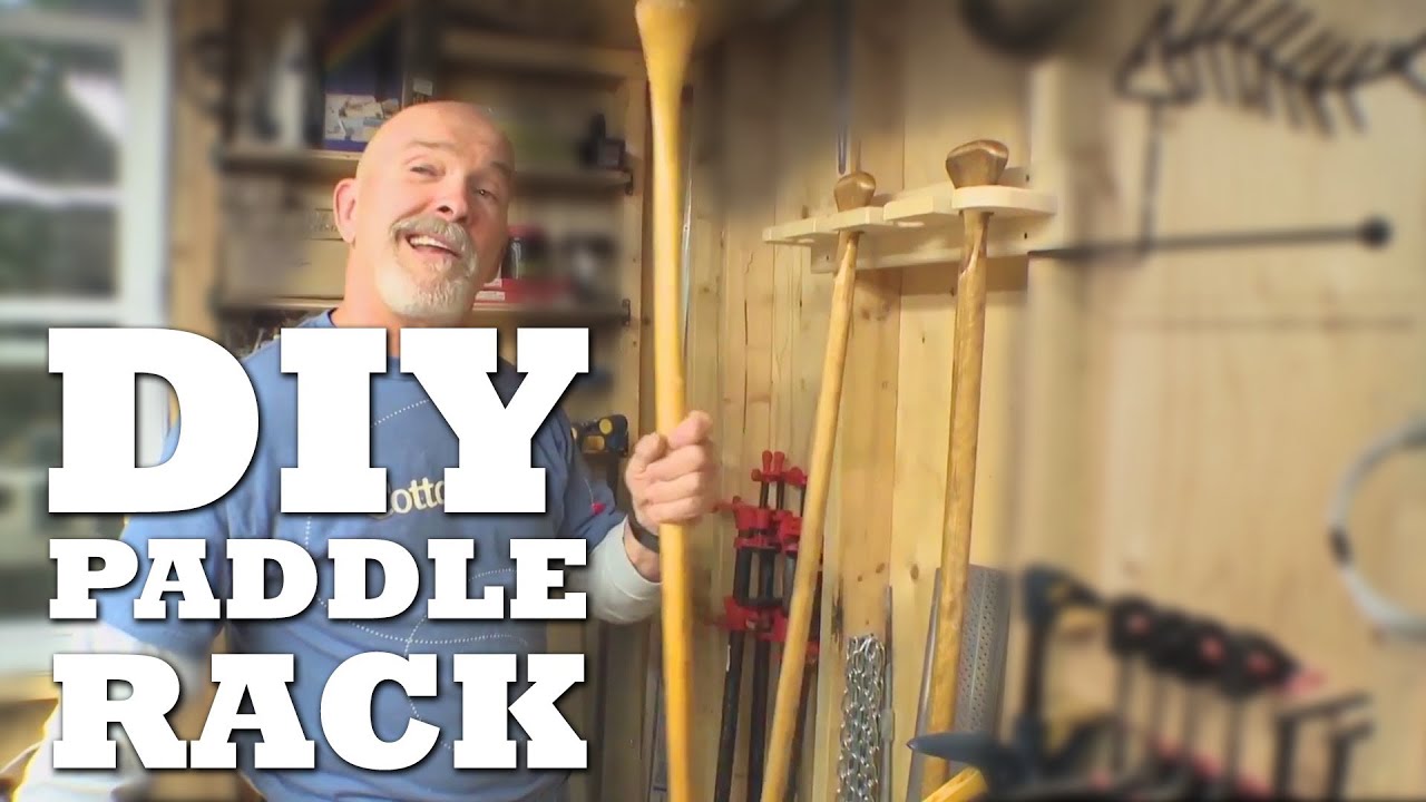 How To Build A Simple PADDLE RACK - YouTube