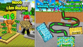 MINI GAME : CUỘC THI DÂN CHƠI GIÀU NHẤT MINECRAFT ** THỢ MỎ NOOB VÀ CHIẾN THUẬT ĐÀO VÀNG SIÊU GIÀU screenshot 4