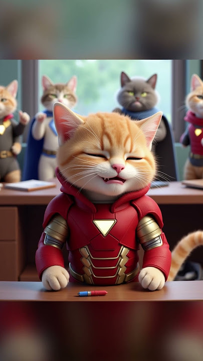 Iron Cat's Tough Day at School: A Journey from Embarrassment to Friendship