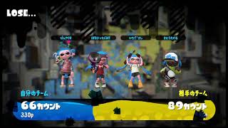 【スプラトゥーン２】イカ散歩♯14 ガチヤグラ編バッテラ・ガンガゼ～万年A帯がボルシチでX帯を目指す～