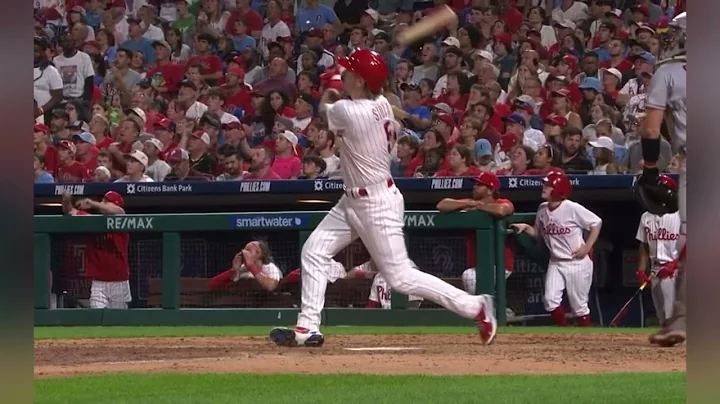 Bryson Stott. Big swing in slow motion.