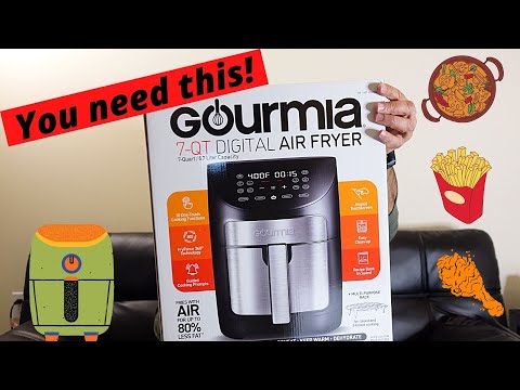 GAF798 - Gourmia 7-Quart Digital Air Fryer with Guided Cooking