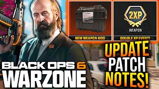WARZONE: All NEW UPDATE PATCH NOTES! New WEAPON UPDATE, BUG FIXES, \u0026 More! (BO6 Update)