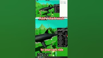How to add a shark mesh 😯 create a cart Ride! #roblox #rowdeez #shark