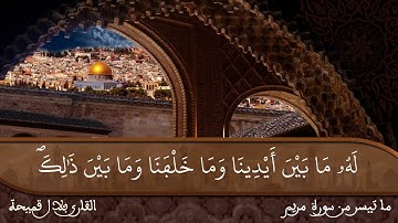 ما تيسر من سورة مريم 2 القارئ بلال قميحة