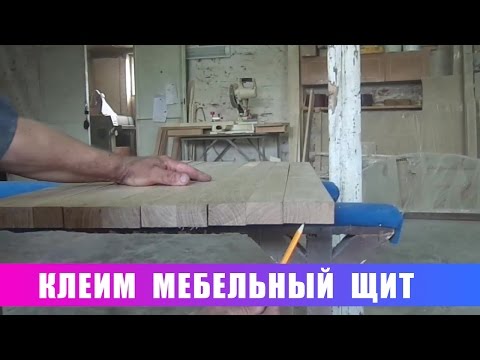 Клеим мебельный щит