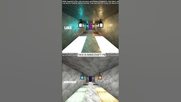 Minecraft PE Shader RT On VS Off #minecraft #shorts