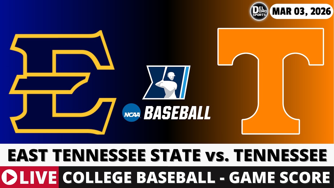 EAST TENNESSEE STATE VS TENNESSEE College Baseball Game Score Radio 