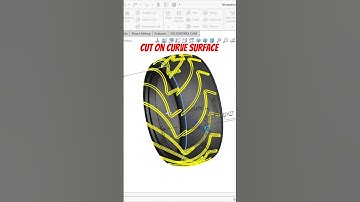 Snijden op een gebogen oppervlak in SolidWorks #shorts #ytshorts #solidworks #malviyacadsolution