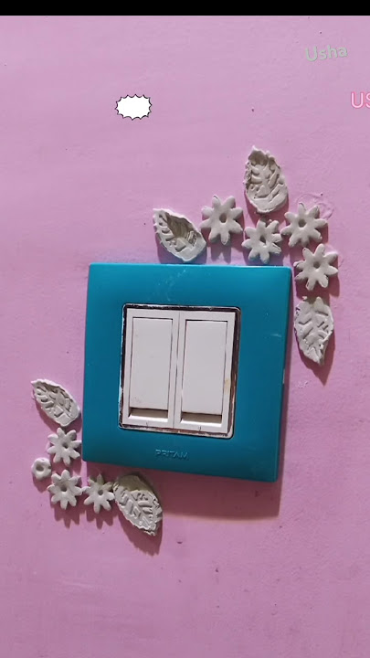 switch board decoration ideas 💡😄subscribe for part 2#youtubeshorts #wallswitch #modularswitches