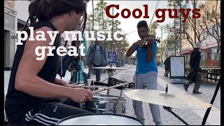 Cool guys play music great