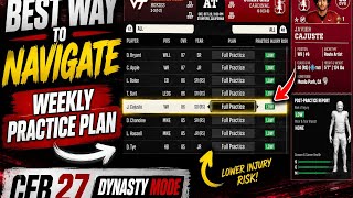 Maximize Player Development with The Weekly Practice Plan! | CFB 27 Dynasty
