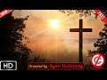 397, Free Christian Loop Background Video Cross / Cross with sun in morn...