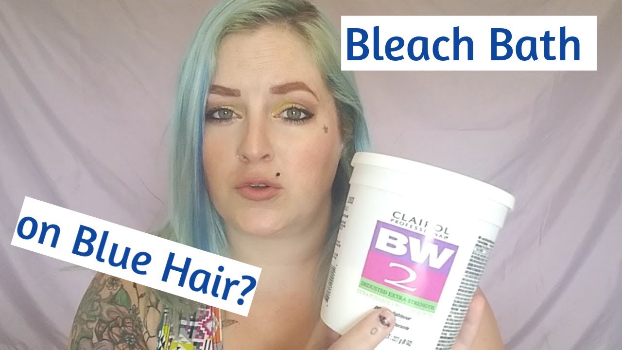 Professional Bleaching Over Blue Hair - wide 5
