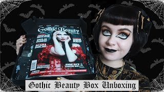 GOTHIC BEAUTY BOX UNBOXING | GOTH MAKEUP | GOTHIC MAGAZINE