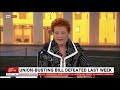 Pauline Hanson tells Paul Murray her vote won't be bought