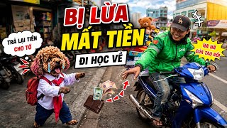SU XÍ XỌN BỊ TÊN GRAB LỪA CHỞ ĐI HỌC LẤY HẾT TIỀN HỌC BỎNG | chú chó đi hai chân