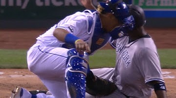 NYY@KC: Gordon throws out Carter at home in 5th