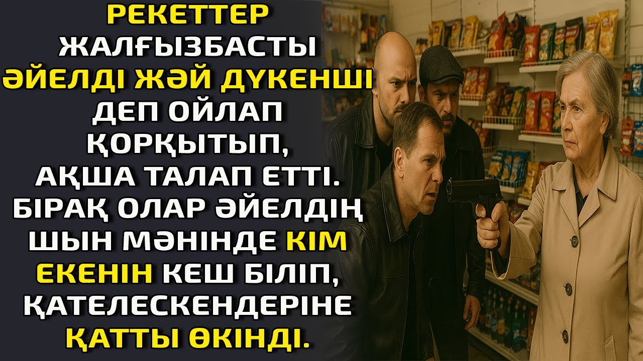 РЕКЕТТЕР ЖАЛҒЫЗБАСТЫ ӘЙЕЛДІ ЖӘЙ ДҮКЕНШІ ДЕП ОЙЛАП ҚОРҚЫТЫП, АҚША ТАЛАП ЕТТІ. БІРАҚ ОЛАР ӘЙЕЛДІҢ ШЫН