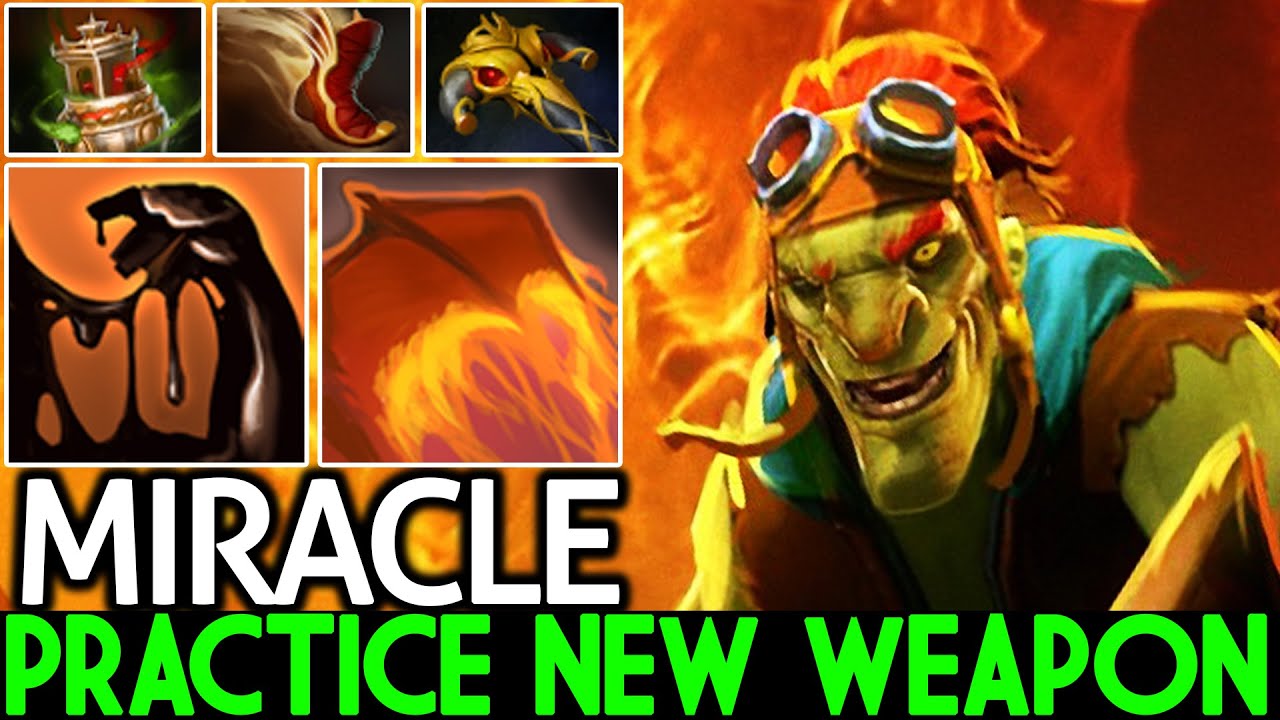 MIRACLE [Batrider] Practice New Weapon for Playoffs Major Dota 2