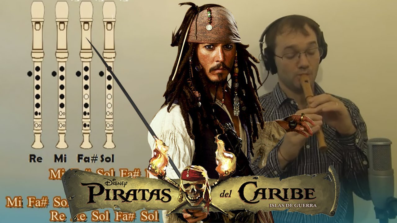 Piratas del caribe en Flauta Dulce Con todas las notas explicadas para aprenderla
