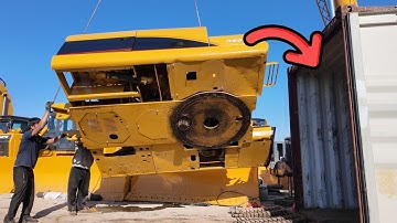 The Right Way to Dismantle and load the "CAT 320D Excavator Undercarriage" in to a 40-feet container