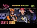 Desto Dubb Gets Emotional Seeing Everyone Wear His Brand At Rolling Loud California 2023