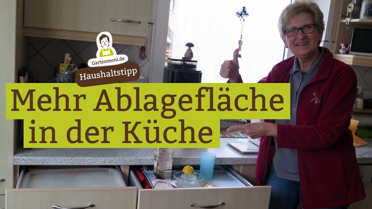 Schnell und einfach mehr Ablagefläche in der Küche schaffen