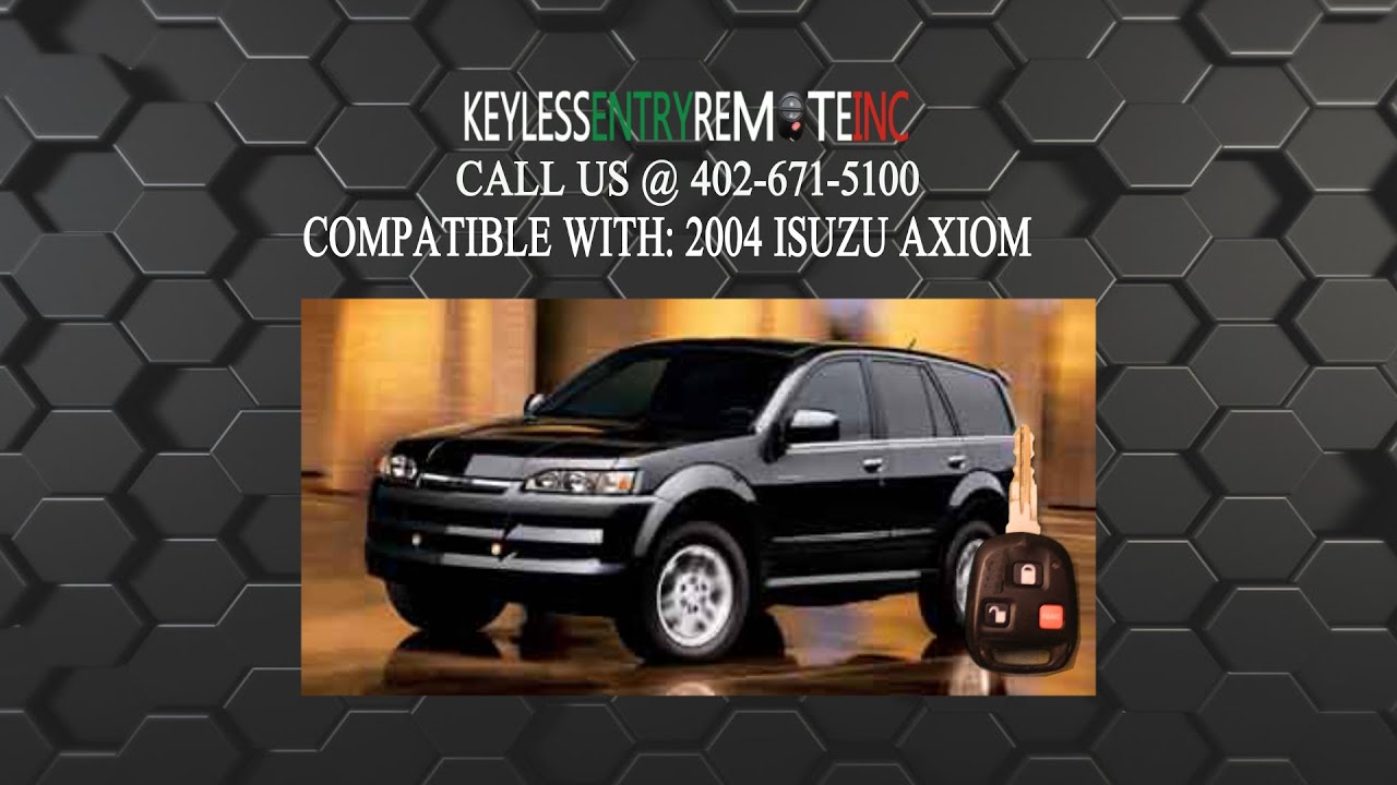 How To Replace Isuzu Axiom Key Fob Battery 2004 YouTube