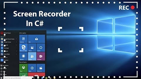 How to Create Screen Recorder Application |  Build a Screen Recorder using C#