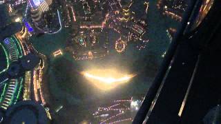 Die Wasserspiele in Dubai - Blick vom Burj Khalifa