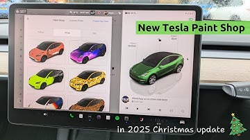 New PAINT SHOP in the 2025 Christmas Tesla OTA update