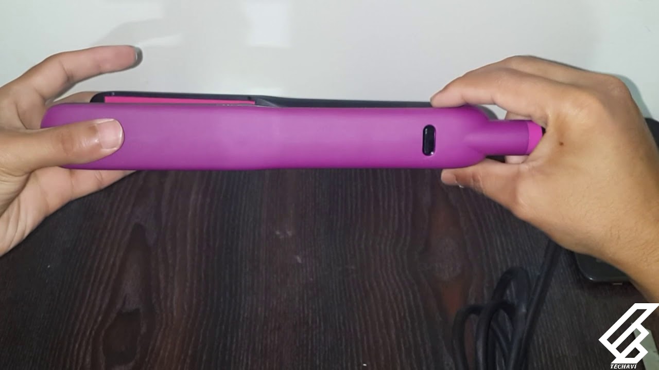 PHILIPS SELFIE HAIR STRAIGHTER BHS384/00 UNBOXING AND REVIEW
