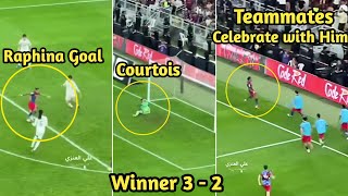 Raphina gana al Real Madrid por 3-2 en la final de la Supercopa de España y celebra sus compañeros