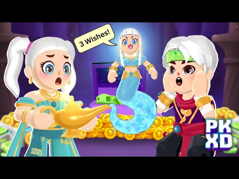 GENIE GAVE US 3 WISHES IN PK XD! 🧞