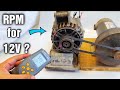 12V 64A Car Alternator Minimum RPM Test for 12V DC Output