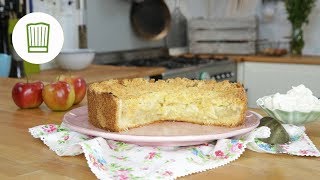 Mehr Äpfel als Teig! Super cremiger Apfelkuchen!