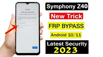 Symphony Z40 FRP Unlock | New Trick 2023 | Symphony Z40 Google Account Bypass (NO PC) Z40 FRP Bypass