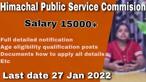 Himachal Pradesh Public service commission recruitment 2022 | HPPSC Naib Tehsildar online apply |