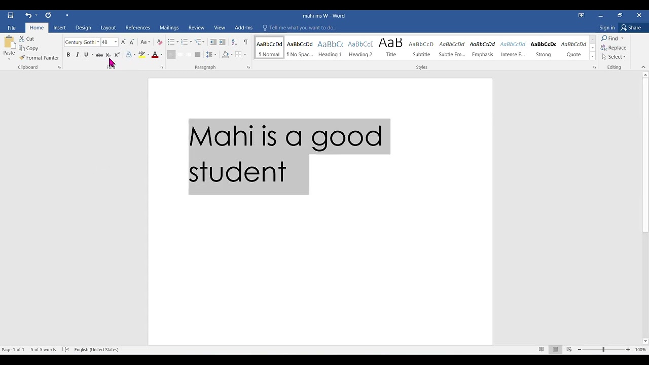 ms word part 1