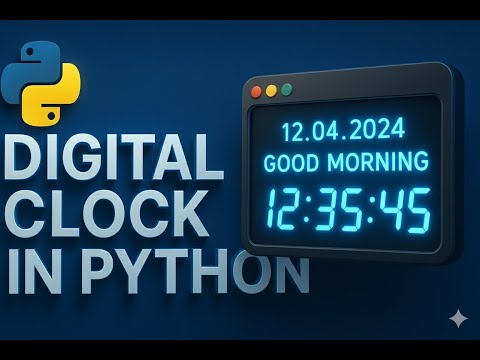Python Digital Clock Tutorial Build a Real-Time Clock with Tkinter GUI