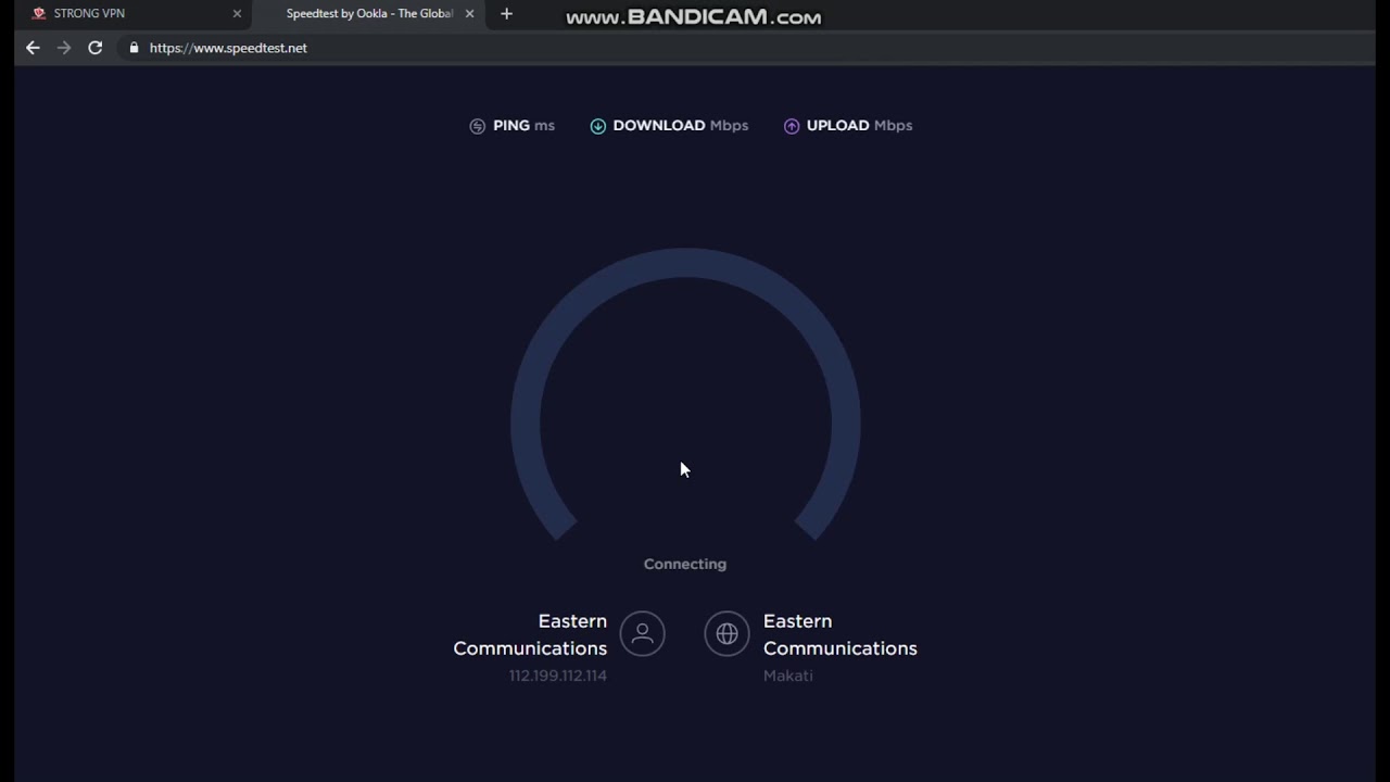 StrongHold VPN PC Speed Test