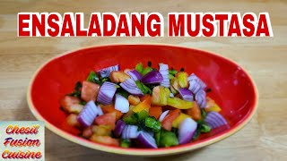 ENSALADANG MUSTASA II Mustard Leaves Salad II Vegetarian Food