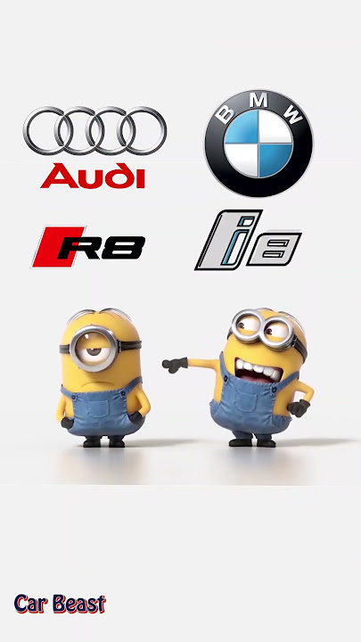 BMW i8 vs Audi R8 minions style funny #tiktok #automobile #r8 #car #edit #viralvideo #bmw #audi #fyp