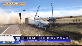Butte County jury convicts semi-truck driver for June 2020 vehicular manslaughter